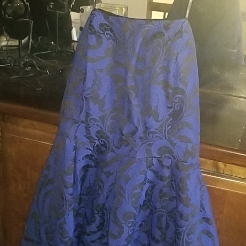 Formal Blue Strapless Dress